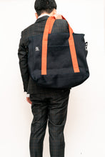 St Mark st. Tote (super tough 22oz black navy denim)